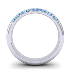 Swiss Blue Topaz Band