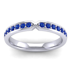 Sapphire Bow Tie Band