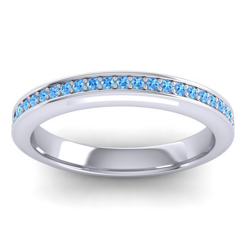 Swiss Blue Topaz Band