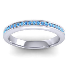 Swiss Blue Topaz Band