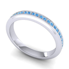 Swiss Blue Topaz Band