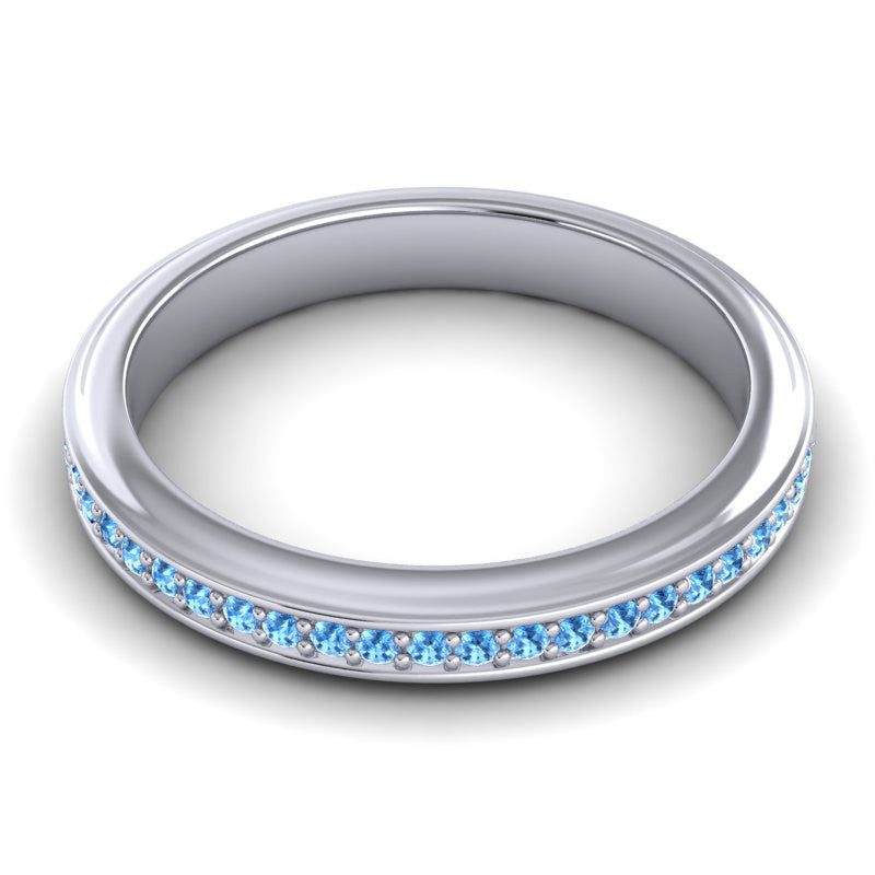 Swiss Blue Topaz Band