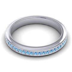 Swiss Blue Topaz Band