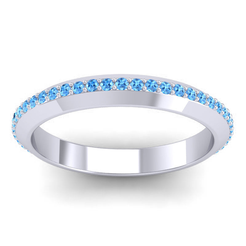 Swiss Blue Topaz Band