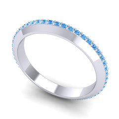 Swiss Blue Topaz Band