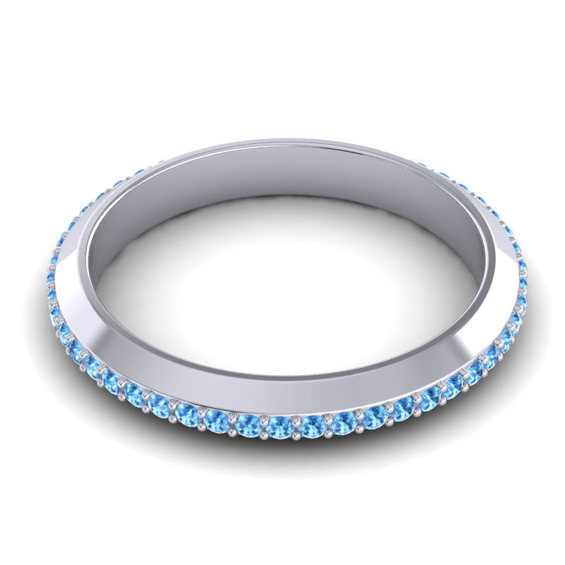 Swiss Blue Topaz Band