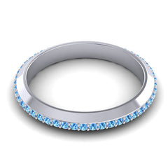 Swiss Blue Topaz Band
