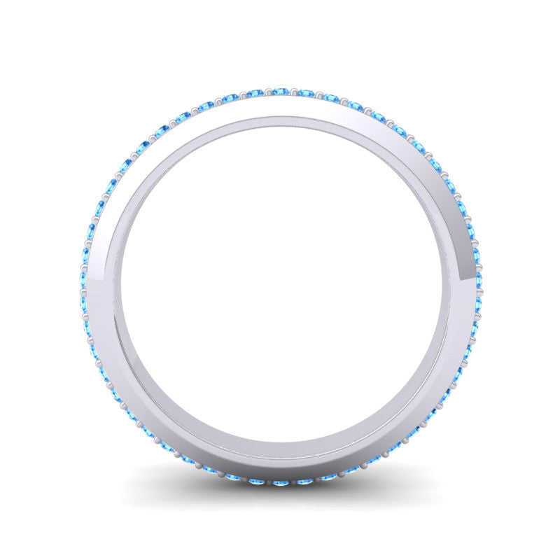 Swiss Blue Topaz Band