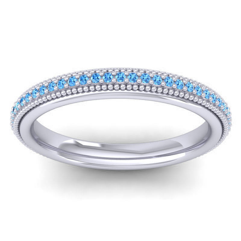 Swiss Blue Topaz Band