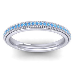 Swiss Blue Topaz Band