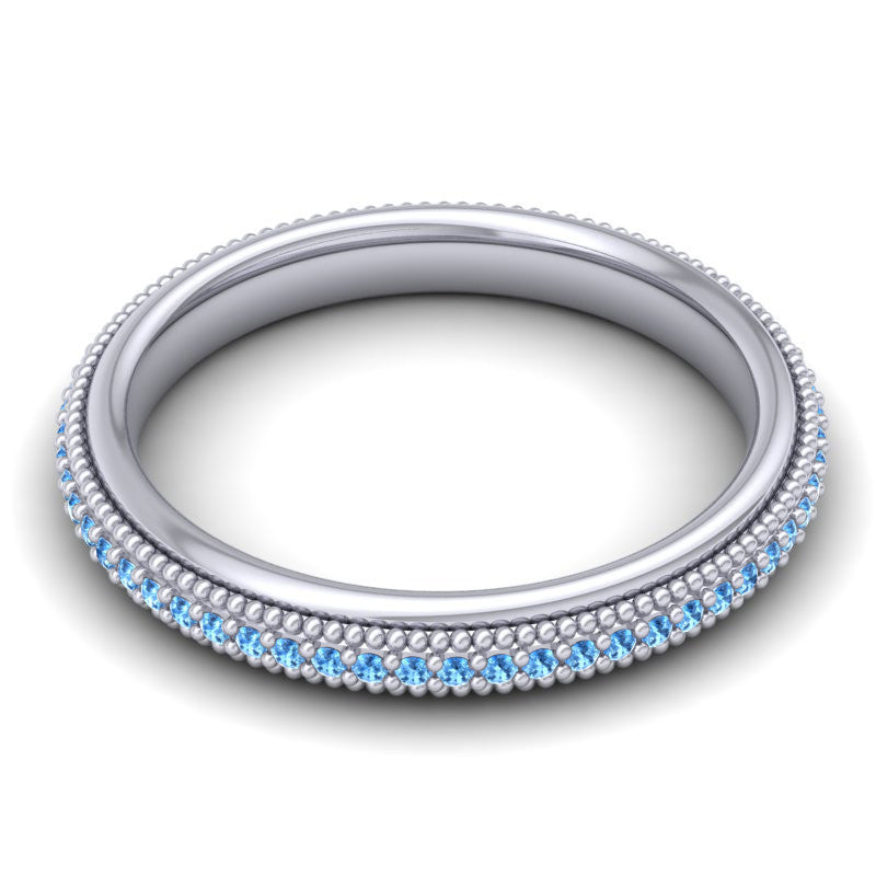 Swiss Blue Topaz Band