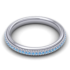 Swiss Blue Topaz Band