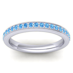 Swiss Blue Topaz Band
