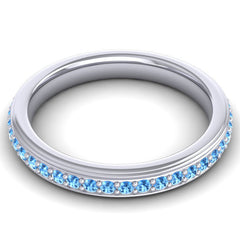 Swiss Blue Topaz Band