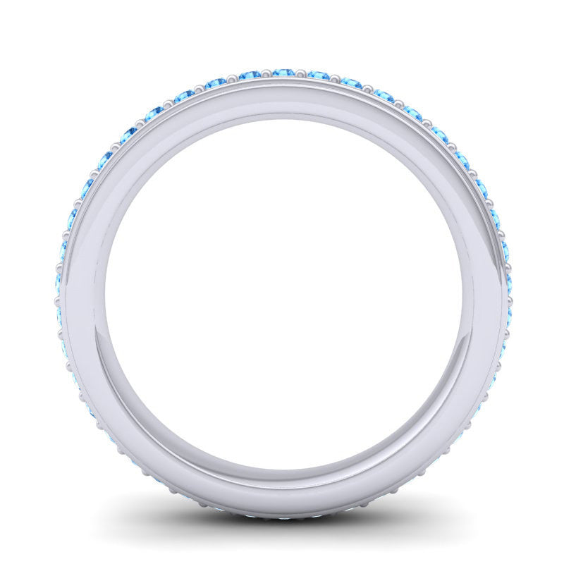 Swiss Blue Topaz Band