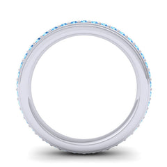 Swiss Blue Topaz Band