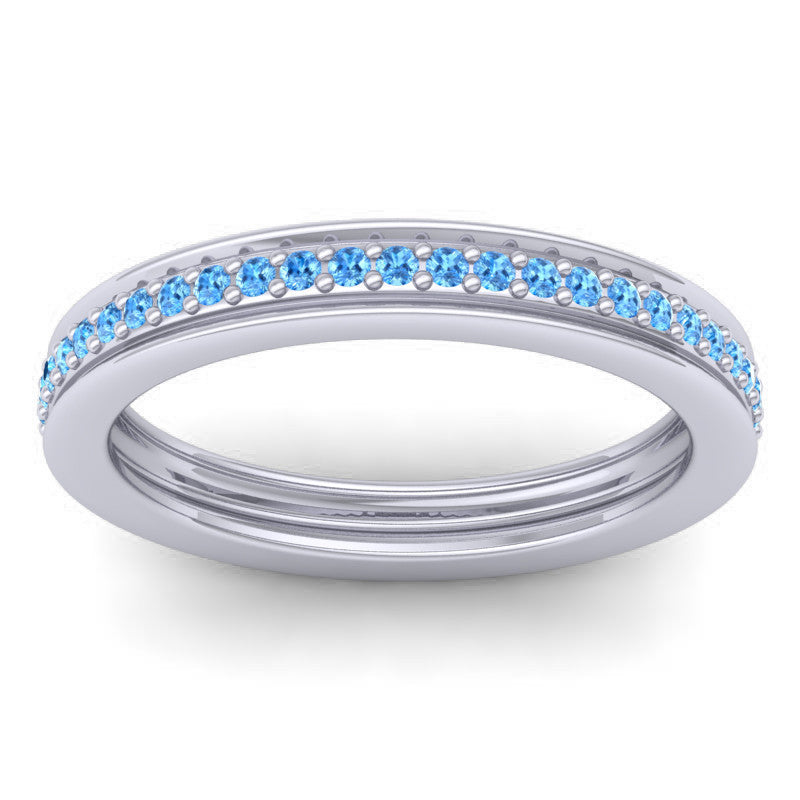 Swiss Blue Topaz Band