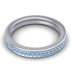 Swiss Blue Topaz Band