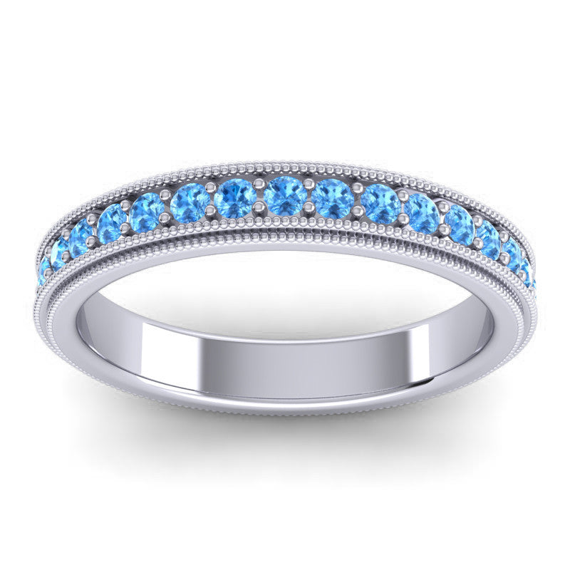 Swiss Blue Topaz Band