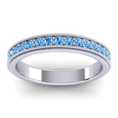 Swiss Blue Topaz Band