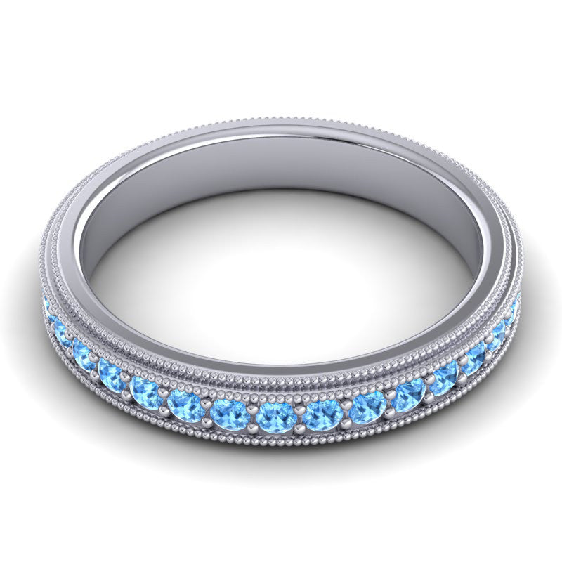 Swiss Blue Topaz Band