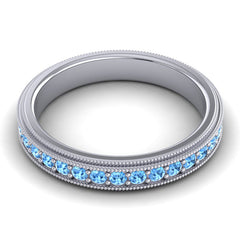 Swiss Blue Topaz Band