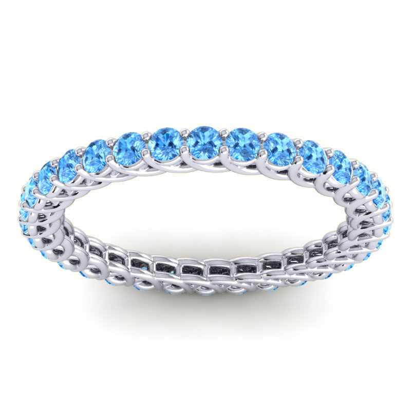 Swiss Blue Topaz Band