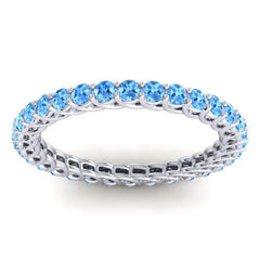Swiss Blue Topaz Band