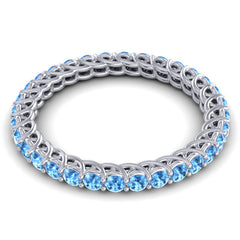 Swiss Blue Topaz Band