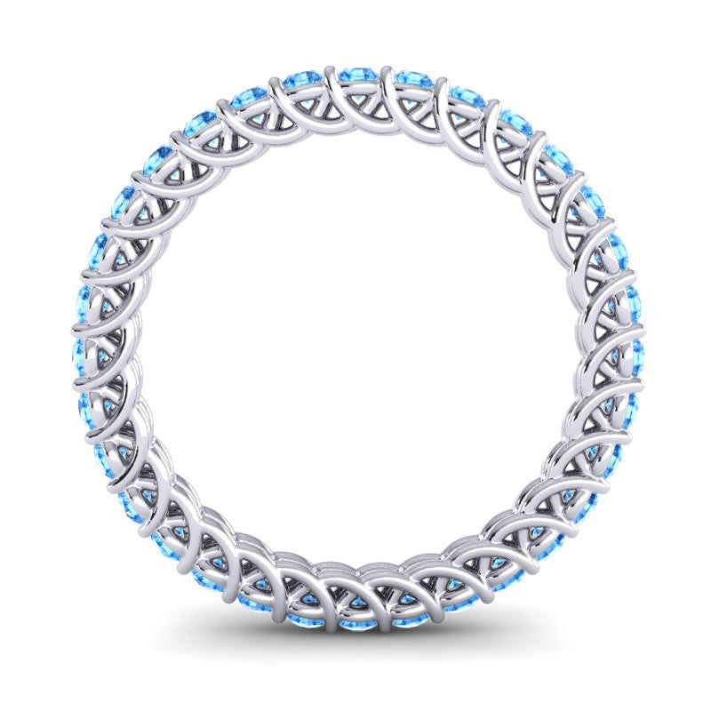 Swiss Blue Topaz Band