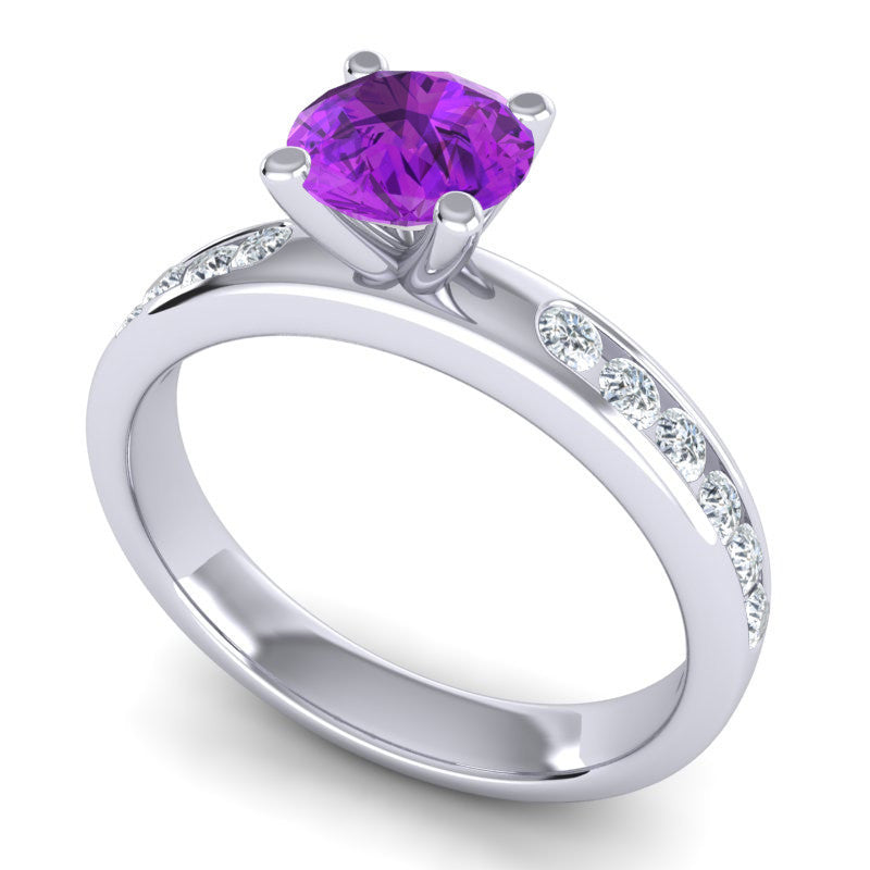 Amethyst and Diamond