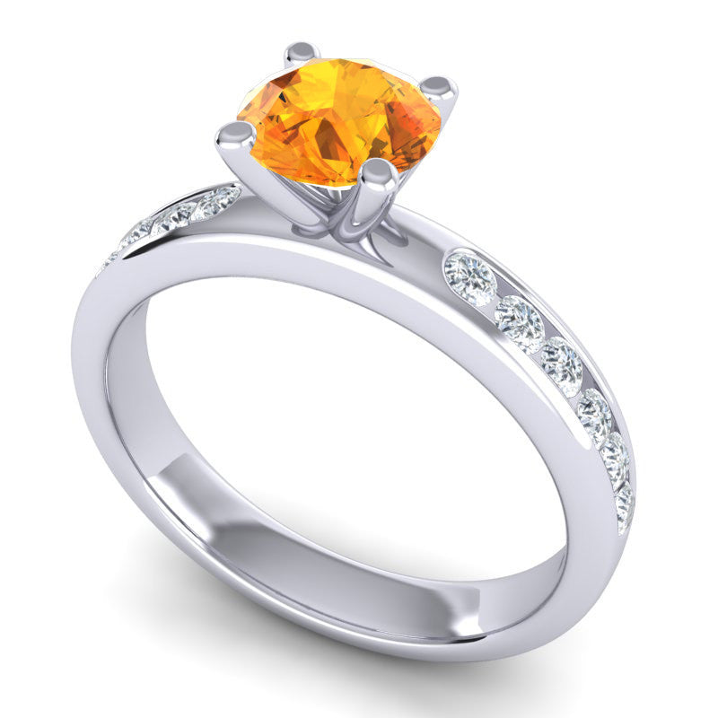 Citrine and Diamond