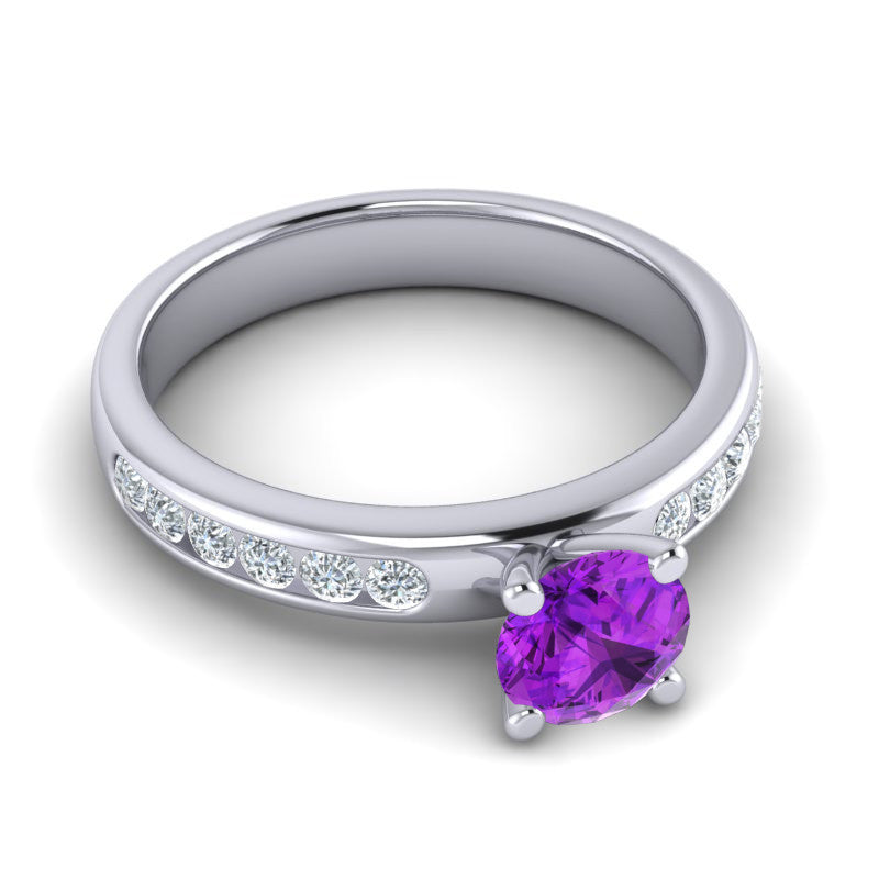Amethyst and Diamond