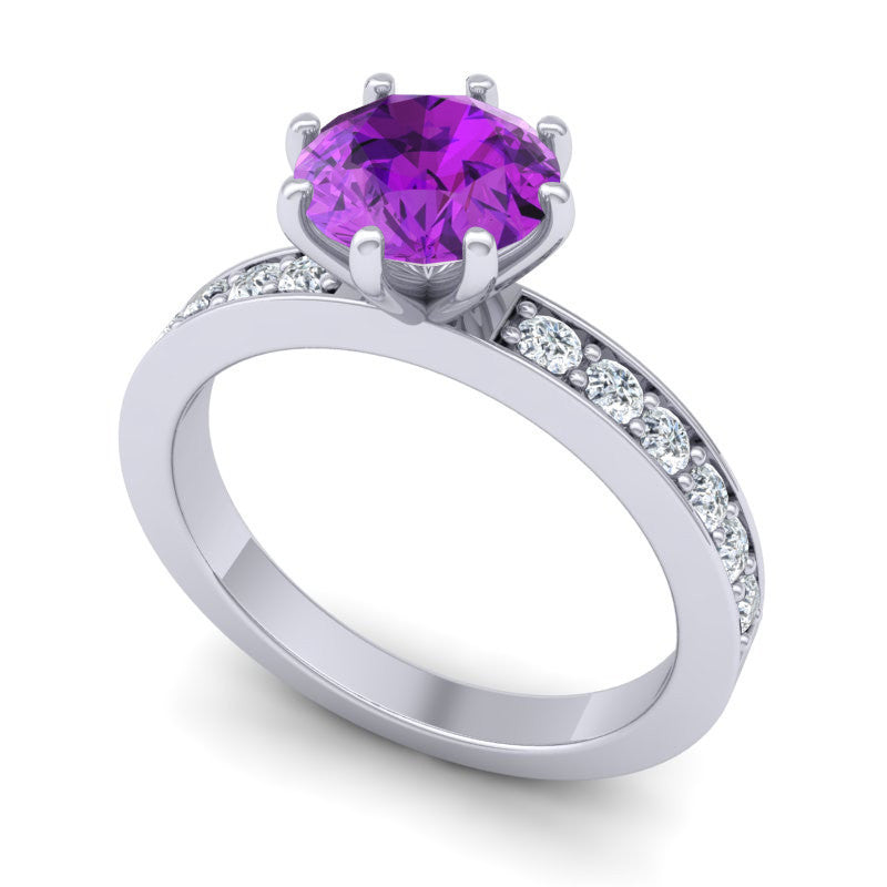 Amethyst and Diamond