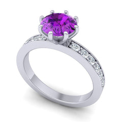 Amethyst and Diamond