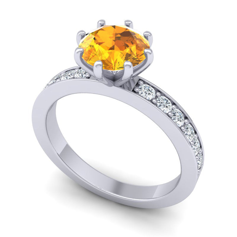 Citrine and Diamond