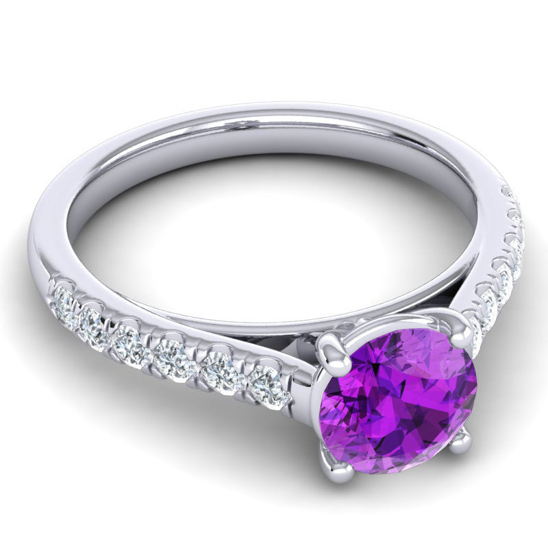 Amethyst and Diamond