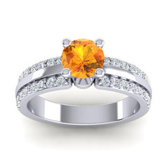 Citrine and Diamond
