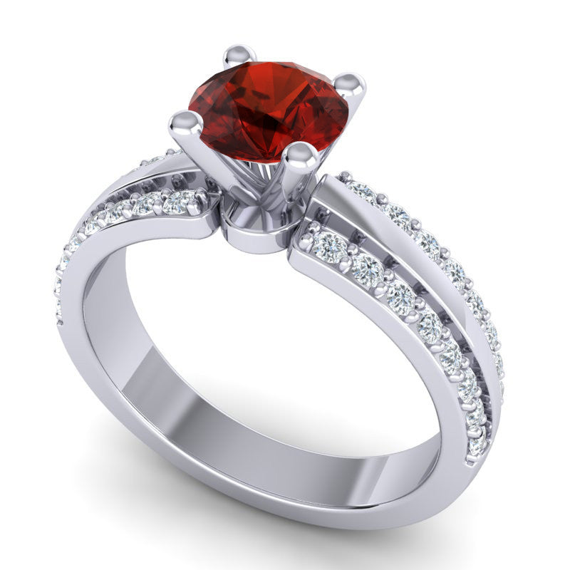 Garnet and Diamond