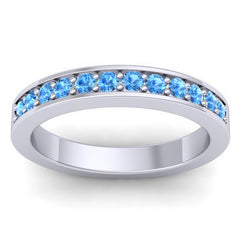 Swiss Blue Topaz Band