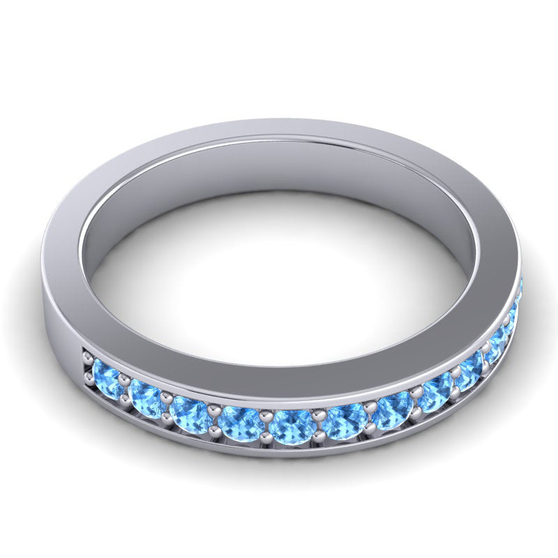Swiss Blue Topaz Band