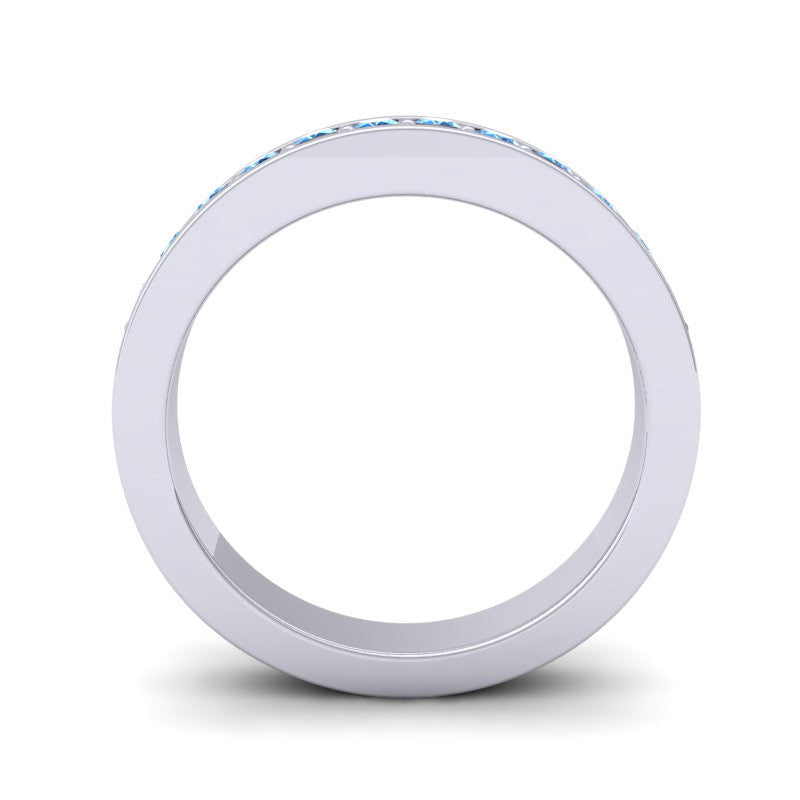 Swiss Blue Topaz Band