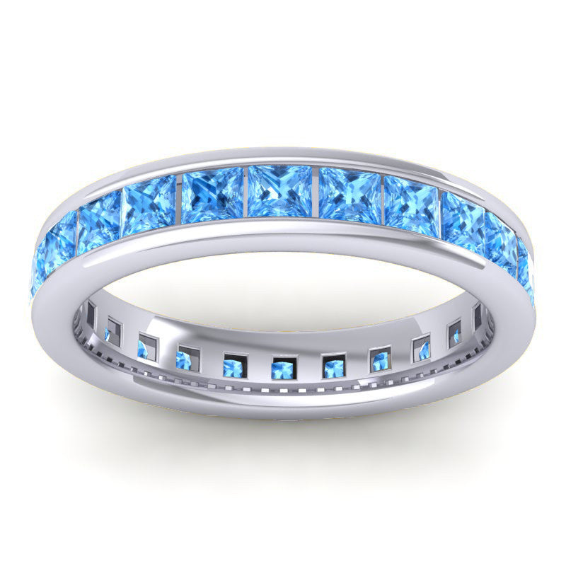 Swiss Blue Topaz Band