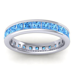 Swiss Blue Topaz Band