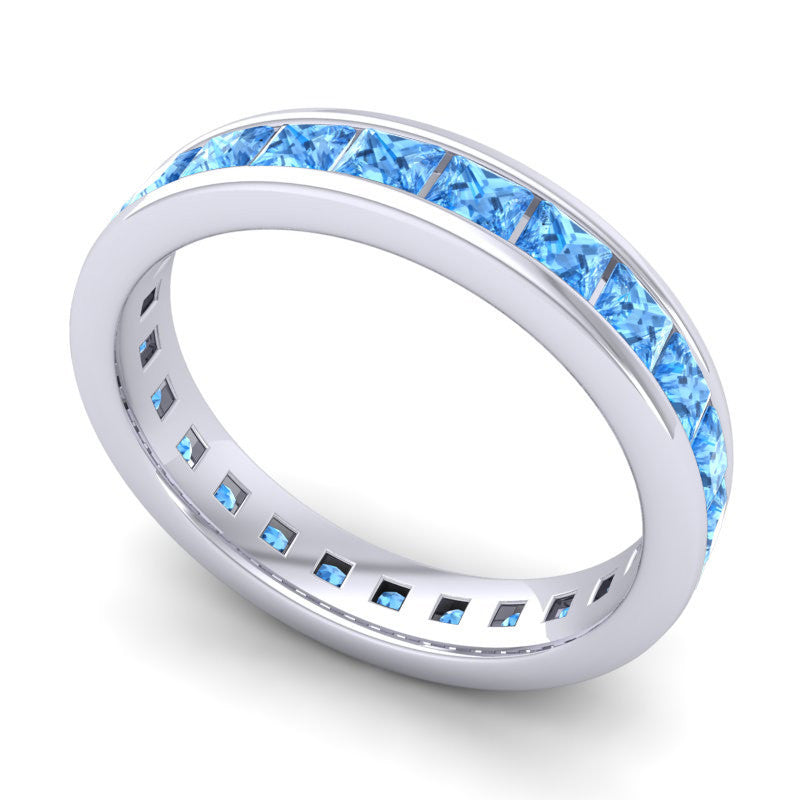 Swiss Blue Topaz Band
