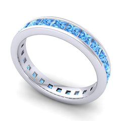Swiss Blue Topaz Band