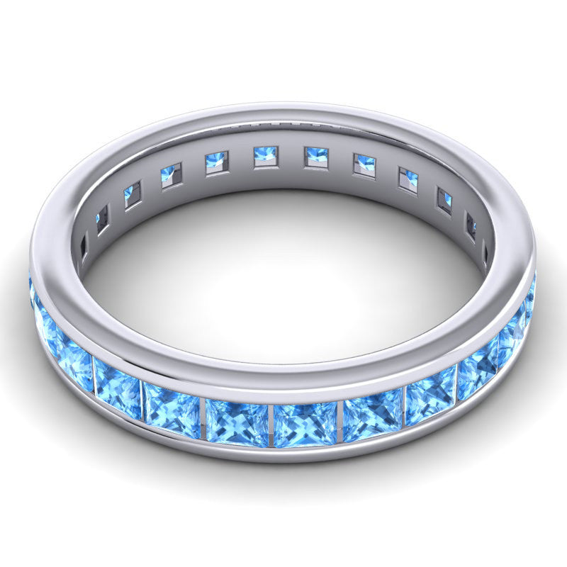 Swiss Blue Topaz Band