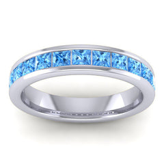 Swiss Blue Topaz Band