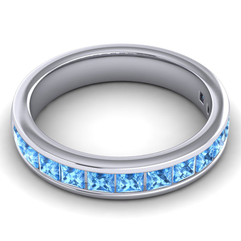 Swiss Blue Topaz Band