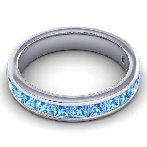 Swiss Blue Topaz Band